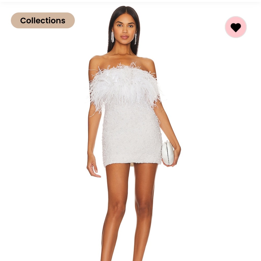 Retrofete Robit Dress in White pearl